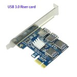 Adaptateur pci e � pci e, emplacement pci express 4x 8x 16x usb 3. 0, carte de minage sp�ciale, convertisseur ...