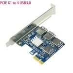 Adaptateur pci e x1 vers usb 3. 0, 4 ports, carte d'extension pour mineur btc, bitcoin Adaptateur pci e x1 vers usb 3. 0, 4 ports, carte d'extension pour mineur btc, bitcoin