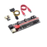 Adaptateur pcie riser 009 express 1x 4x 8x 16x, extension pci e usb riser 009s gpu double 6 broches, ...