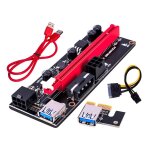Adaptateur pcie riser 009 express 1x 4x 8x 16x, extension pci e usb riser 009s gpu double 6 broches, ... Adaptateur pcie riser 009 express 1x 4x 8x 16x, extension pci e usb riser 009s gpu double 6 broches, ...