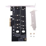Adaptateur pcie vers m. 2 dual nvme ssd, carte d'extension sata express txb044