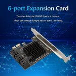 Adaptateur pcie vers sata iii vers pci express 3. 0 x4, carte d'extension 6 ports pour disque dur asm1166, ... Adaptateur pcie vers sata iii vers pci express 3. 0 x4, carte d'extension 6 ports pour disque dur asm1166, ...