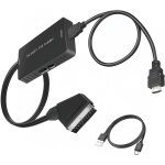 Adaptateur péritel vers hdmi avec câbles hdmi, convertisseur péritel vers hdmi full hd 720p / 1080p audio ... Adaptateur péritel vers hdmi avec câbles hdmi, convertisseur péritel vers hdmi full hd 720p / 1080p audio ...