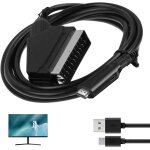 Adaptateur péritel vers hdmi - convertisseur full hd 1080p avec câble d'alimentation usb pour tv, projecteur, ... Adaptateur péritel vers hdmi - convertisseur full hd 1080p avec câble d'alimentation usb pour tv, projecteur, ...