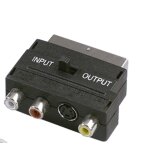Adaptateur peritel vers rca video audio switch entree sortie