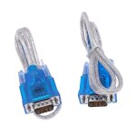 Adaptateur de port srie ch340 usb  rs232, 2 pices, cble db9  9 broches, convertisseur compatible ...