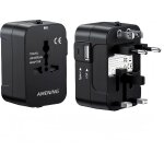 Adaptateur prise universelle voyage international avec 1 usb - a et 1 usb - c, france vers usa canada ... Adaptateur prise universelle voyage international avec 1 usb - a et 1 usb - c, france vers usa canada ...