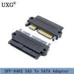 Adaptateur professionnel sff 8482 sas vers sata, angle de 180 degr�s, t�te droite pour carte m�re