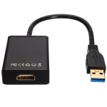 Adaptateur professionnel usb 3. 0 vers hdmi, convertisseur de c�ble vid�o, noir, 1080p, pour ordinateur ...