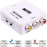 Adaptateur rca vers hdmi, composite cvbs 720p 1080p convertisseur av to hdmi avec câble de charge usb, ... Adaptateur rca vers hdmi, composite cvbs 720p 1080p convertisseur av to hdmi avec câble de charge usb, ...