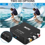 Adaptateur rca vers hdmi digitpro convertisseur rca vers hdmi mini av r - ca cvbs hd - mi, 1080p adaptateur ...
