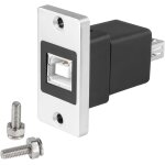 Adaptateur rectangulaire usb b vers usb 2. 0 femelle vers usb 2. 0 femelle, montage de donn�es fixe, ...