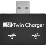 Adaptateur r�partiteur de hub usb2. 0, hub usb2. 0 avec deux ports usb, adaptateur r�partiteur de chargeur ...