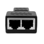 Adaptateur de rpartiteur rj45, cble ethernet rj45 cat5 6 port lan 1  2 faons femelle splitter adaptateur ...
