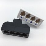 Adaptateur de répartiteur rj45 à rj11, 1 à 4 ports femelles lan sokt, connexions réseau, adaptateur de ... Adaptateur de répartiteur rj45 à rj11, 1 à 4 ports femelles lan sokt, connexions réseau, adaptateur de ...