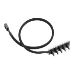 Adaptateur repartiteur de ventilateur de refroidissement cpu pwm 5 ports pc 4 broches, cable tresse 1 ... Adaptateur repartiteur de ventilateur de refroidissement cpu pwm 5 ports pc 4 broches, cable tresse 1 ...