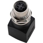 Adaptateur réseau ethernet, m12 4 broches codé d femelle vers prise rj45 pour commutateur profinet ethercat, ... Adaptateur réseau ethernet, m12 4 broches codé d femelle vers prise rj45 pour commutateur profinet ethercat, ...