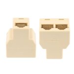 Adaptateur de r�seau ethernet, r�partiteur rj 45, 1 � 2 prises, connecteur � 3 ports, c�ble de s�paration, ...