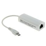 Adaptateur r�seau lan micro usb 2. 0 vers prise ethernet pour android (blanc)