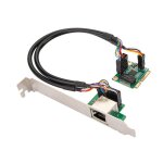 Adaptateur r�seau mini pci - e vers gigabit 2. 5g, carte contr�leur lan rj45, convertisseur de signal ...