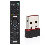 Adaptateur r�seau wifi sans fil, carte lan usb, rtl8188 et t�l�commande pour smart tv sony rmt - tx102u ...