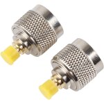 Adaptateur rf n m�le vers sma femelle 2 pi�ces convertisseur coaxial dor� 6 ghz pour test et laboratoire ...