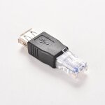 Adaptateur rj45 mle vers usb 2. 0 af femelle, connecteur d'ordinateur portable, cble rseau lan, convertisse ...
