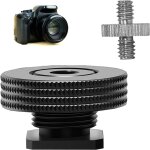 Adaptateur de sabot a filetage, hot shoe, 1 / 4 female thread to hot shoe adapter, adaptateur de montage ... Adaptateur de sabot a filetage, hot shoe, 1 / 4 female thread to hot shoe adapter, adaptateur de montage ...