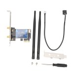 Adaptateur sans fil pcie 2. 4ghz 5ghz, double bande, bluetooth 4. 1, carte wifi pcie avec antennes 5dbi ... Adaptateur sans fil pcie 2. 4ghz 5ghz, double bande, bluetooth 4. 1, carte wifi pcie avec antennes 5dbi ...