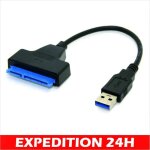 Adaptateur sata vers usb - zisonix - ssd / hdd - 10 cm - usb 3. 0 - hot - swapping