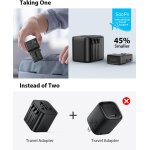 Adaptateur secteur de voyage universel 25 w, adaptateur secteur international, prise de voyage universelle ...