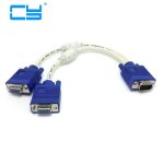 Adaptateur de s�parateur vga m�le � 2 vga, c�ble d'extension avec convertisseur de connecteur