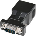 Adaptateur s�rie db9 vers rj45 rs232 m�le vers rj - 45 femelle convertisseur ethernet compatible avec ...