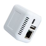 Adaptateur de serveur d'impression c7ab, port usb 2. 0 rapide 10 / 100mbps rj45 lan