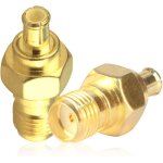 Adaptateur sma vers mcx sma femelle vers mcx connecteur coaxial m�le pour antenne c�ble coaxial 2 pi�ces ...
