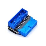Adaptateur d'en - tte usb usb3. 2 gen1 19pin / 20pin socket convertisseur de coude de direction  90 ...