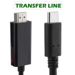 Adaptateur tv hd 4k, usb - c m, c�ble de type c vers hdmi, transmission du signal stable, compatible ...