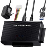 Adaptateur universel usb vers sata ide, convertisseur de dsque dur pour disque dur / ssd sata et ide ...