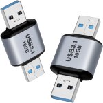 Adaptateur usb 10 gbit / s, adaptateur de connecteur otg usb 3. 1 m�le vers usb 3. 1 m�le, connexion ...
