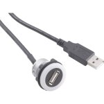 Adaptateur usb 2. 0 usb femelle type a, �clair� vers usb m�le type a avec 60 cm de c�ble tru components ...