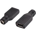 Adaptateur usb 2. 0 a femelle vers dc 5. 5x2. 1mm connecteur jack barrel de charge, 5v (2, 5 a max. ) ...
