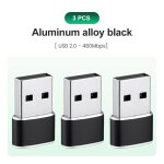 Adaptateur usb 2. 0 mâle vers usb 3. 1 type c femelle pour ordinateur portable, samsung xiaomi 10, écouteurs ... Adaptateur usb 2. 0 mâle vers usb 3. 1 type c femelle pour ordinateur portable, samsung xiaomi 10, écouteurs ...