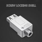 Adaptateur usb 2. 0 sans soudure, botier mtallique, bornier usb 2. 0, connecteur de donnes, carte ...