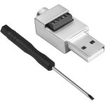 Adaptateur usb 2. 0 sans soudure en mtal usb 2. 0 mle vers bornier 5 broches connecteur de donnes ...