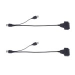 Adaptateur usb 2. 0 vers ide sata s - ata 2. 5 / 3. 5 pouces, 2x cble convertisseur pour disque dur ...