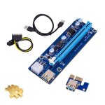 Adaptateur usb 2021 pcie riser ver 009s express, 1x 4x 8x 16x, carte sata 15 broches � 6 broches, nouvelle ...