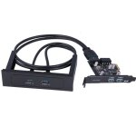 Adaptateur usb 3. 0 � 4 ports pour carte pci - e, carte d'extension express 5gbps 3. 5, baie de disquette ...