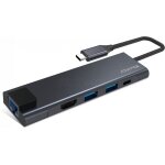 Adaptateur usb 3. 0 type c advance xpand smart vers hdmi + rj45 et hub 3 ports