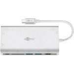 Goobay 49850 hub & concentrateur usb type - c 5000 mbit / s argent
