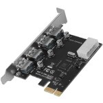 Adaptateur usb 3. 0 pci e  4 ports usb 3, carte d'extension, convertisseur de contrleur pour ordinateur ...